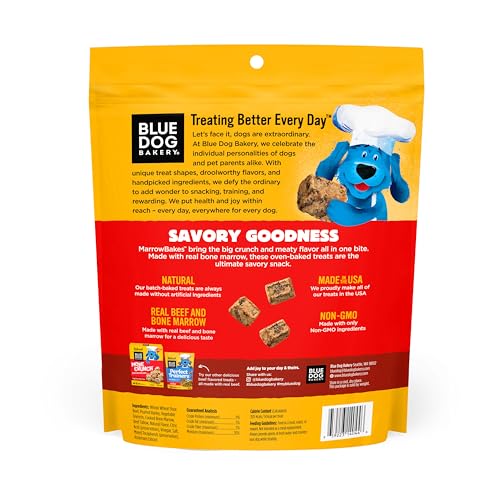 Blue Dog Bakery MarrowBakes: centro suave de médula ósea, sabor apetitoso para perros curiosos