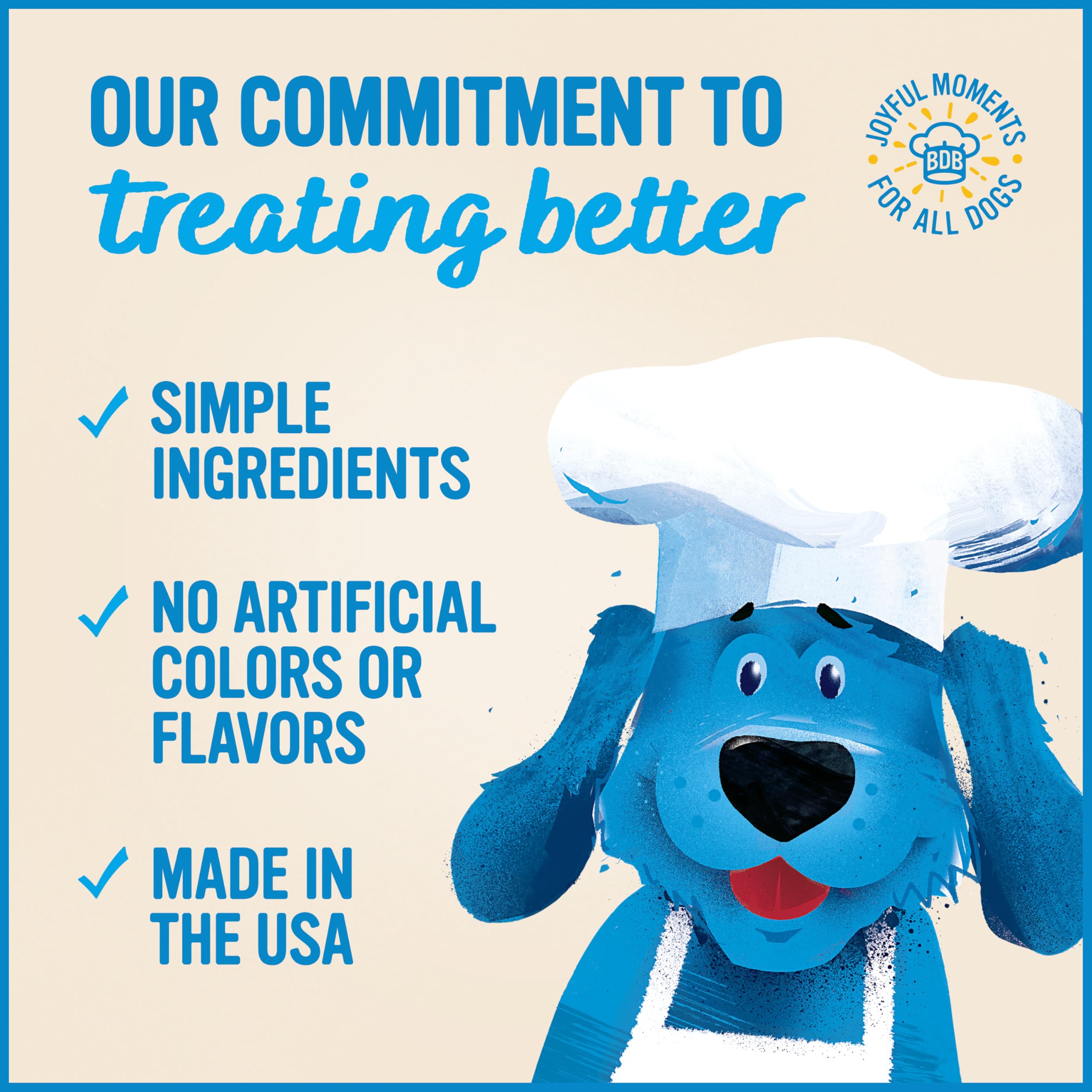 Blue Dog Bakery prueba de sabor artesanal, galletas sin conservantes ni colorantes.