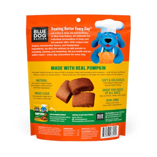 Blue Dog Bakery Softies textura suave, fácil de masticar para perros mayores.