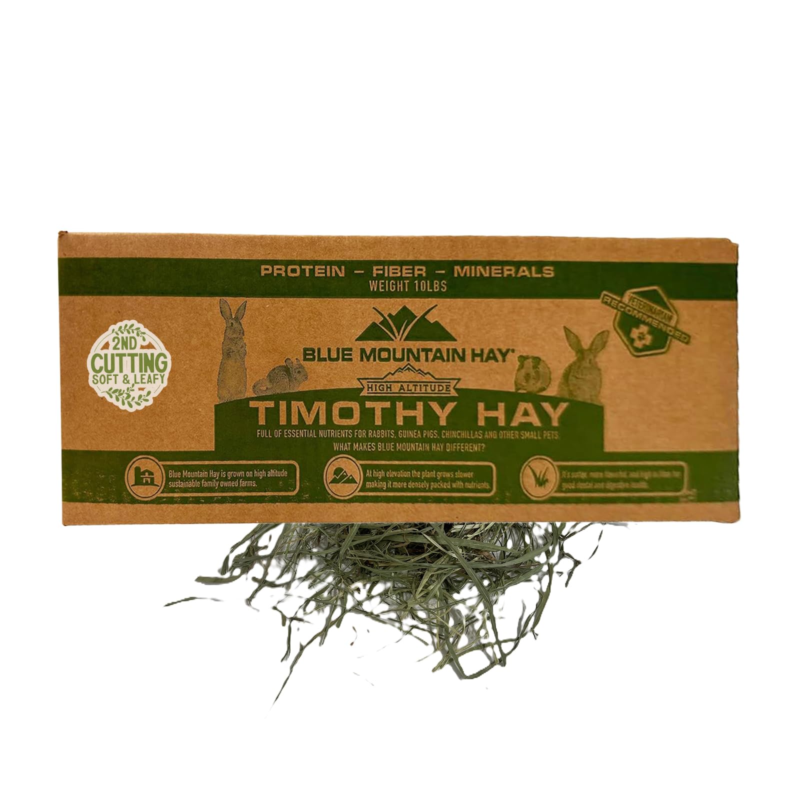 Blue Mountain Hay heno Timothy altura alta: apoyo digestivo diario.