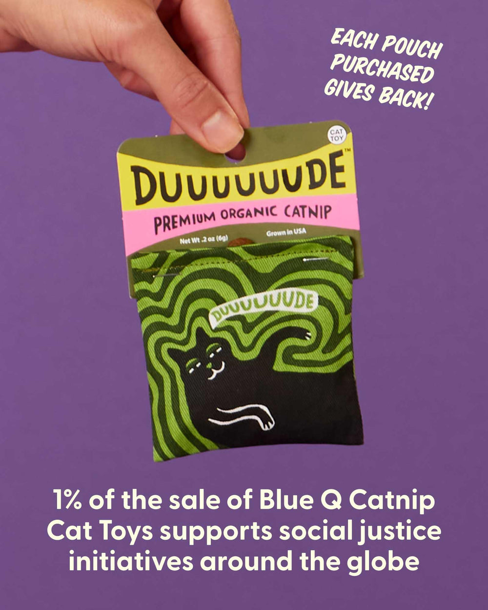 Blue Q Duuuuuuude: 1% de la compra apoya causas sociales