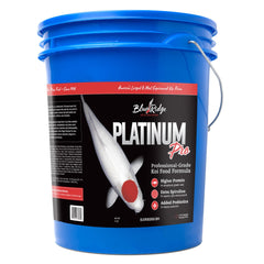 Blue Ridge Koi Alimento Platinum Pro, pellets flotantes de 14 lb, fácil de dosificar.