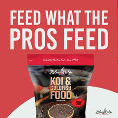 Blue Ridge Koi canthaxanthin ayuda a tonos rojos más vivos.