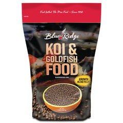 Blue Ridge Koi Food: pellets de rápida digestión para koi y goldfish.