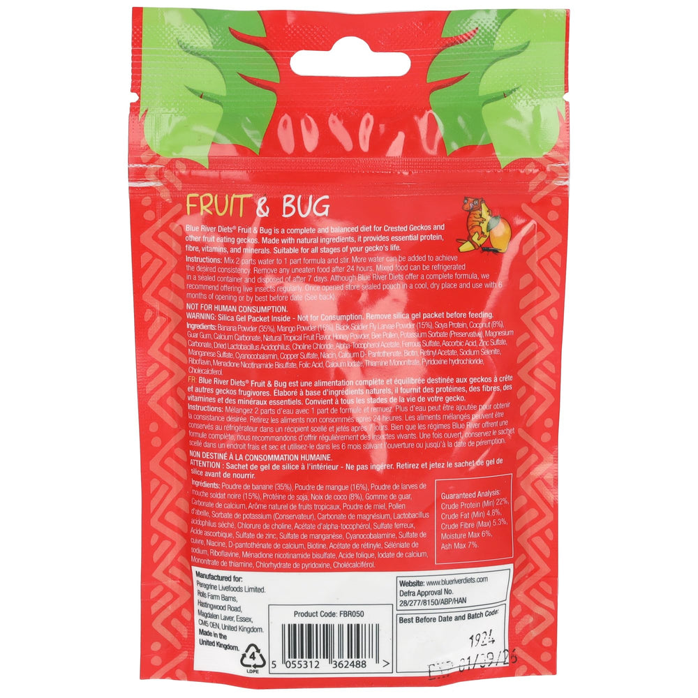 Blue River Diets sabores variados para geckos exigentes