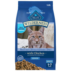 BLUE WILDERNESS comida seca para gatos de interior con pollo real, sabor auténtico