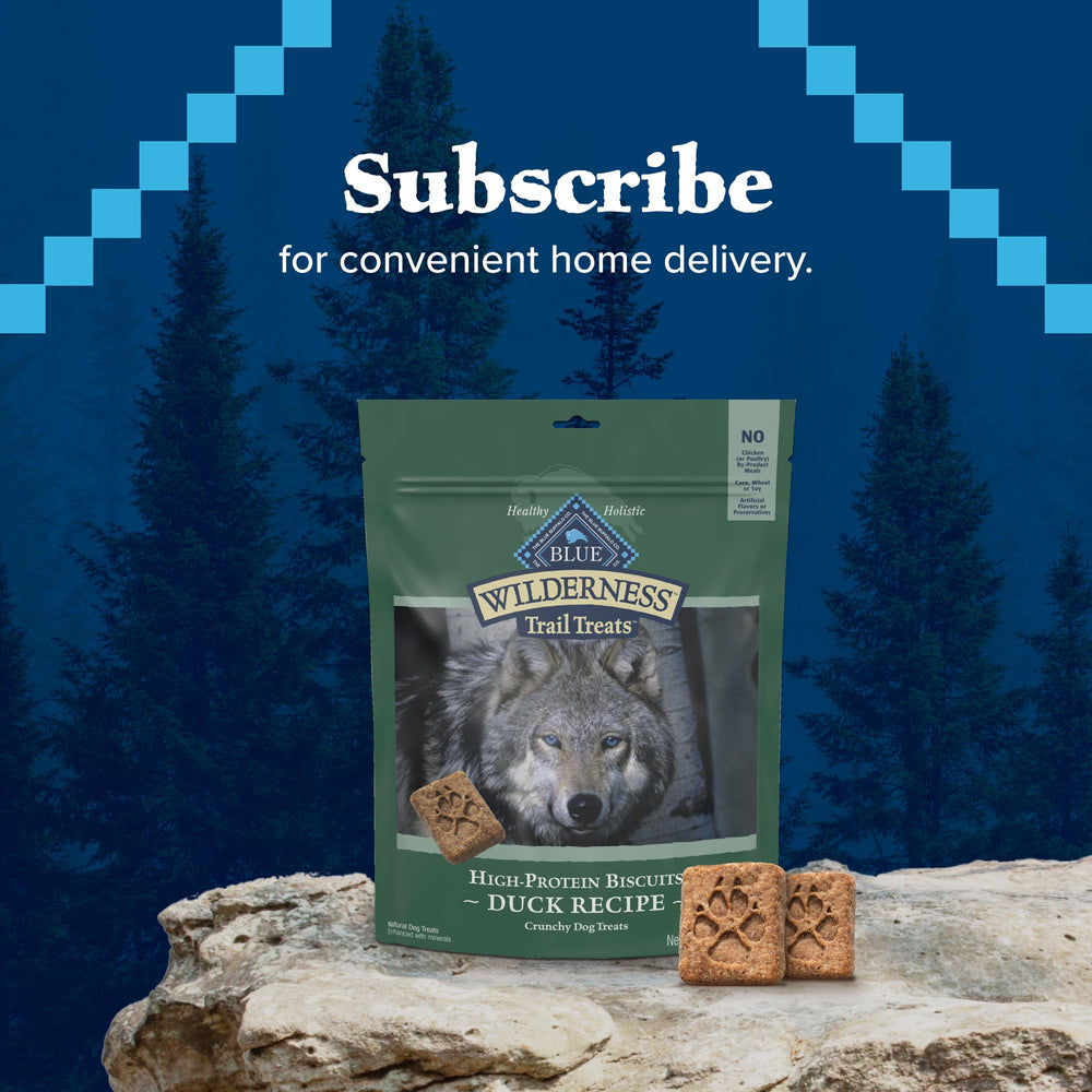 Blue Buffalo snack sin conservantes artificiales para perros.