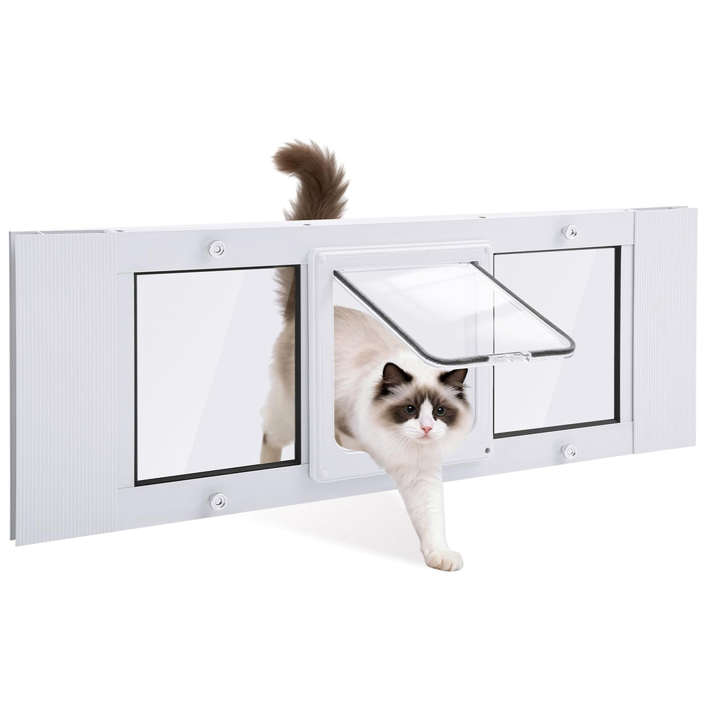 Blulu puerta-gato-ventana-deslizable para acceso cómodo del gato