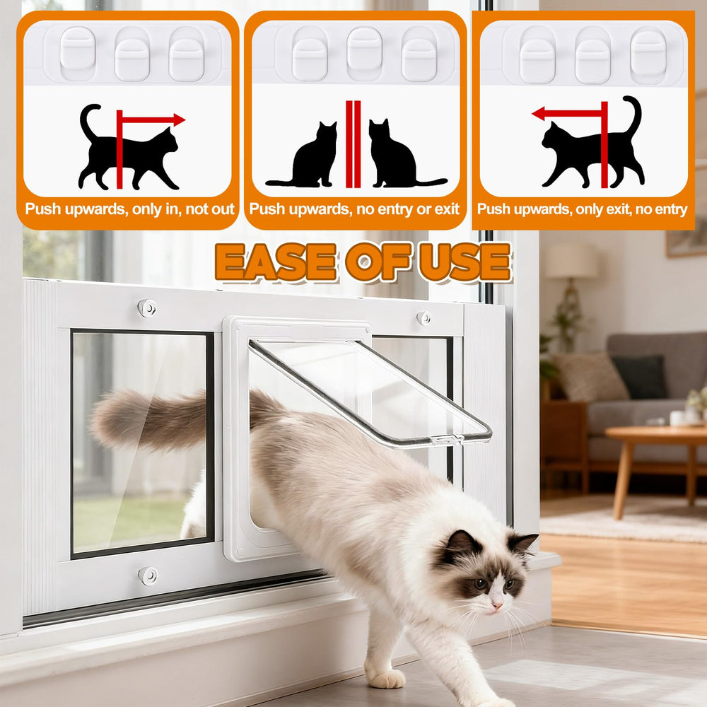 Blulu sistema-4-cierres-puerta-gato ofrece control total de acceso