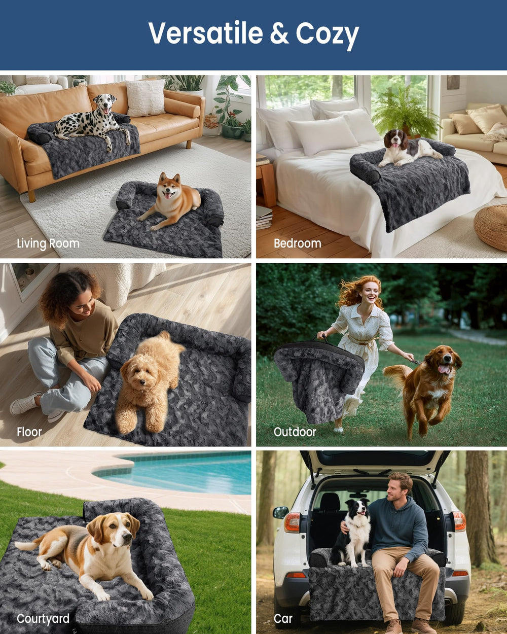 Protección de mueble blunique con funda lavable para cama de perro