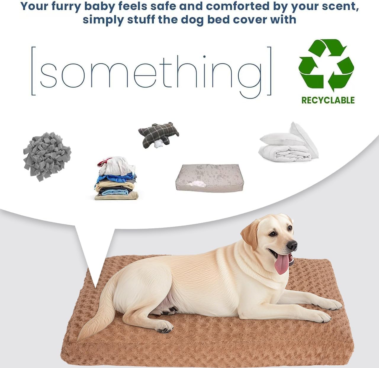 BLVOTKRO funda cama perro interior impermeable, protege el relleno y la higiene.