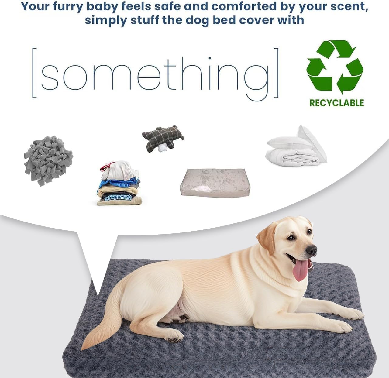BLVOTKRO funda cama perro lavable a máquina, mantenimiento sencillo