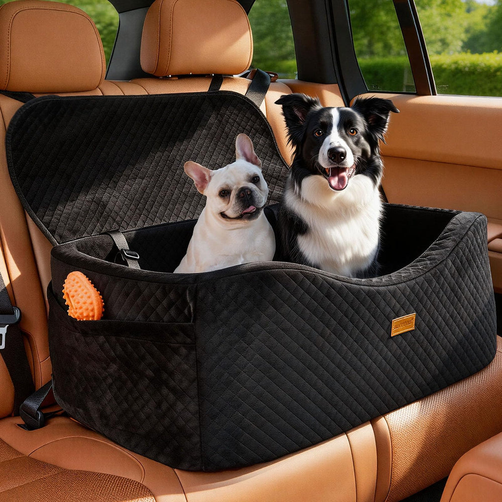 BLVRYVIO: asiento para perro grande en coche que bloquea el movimiento durante el viaje.