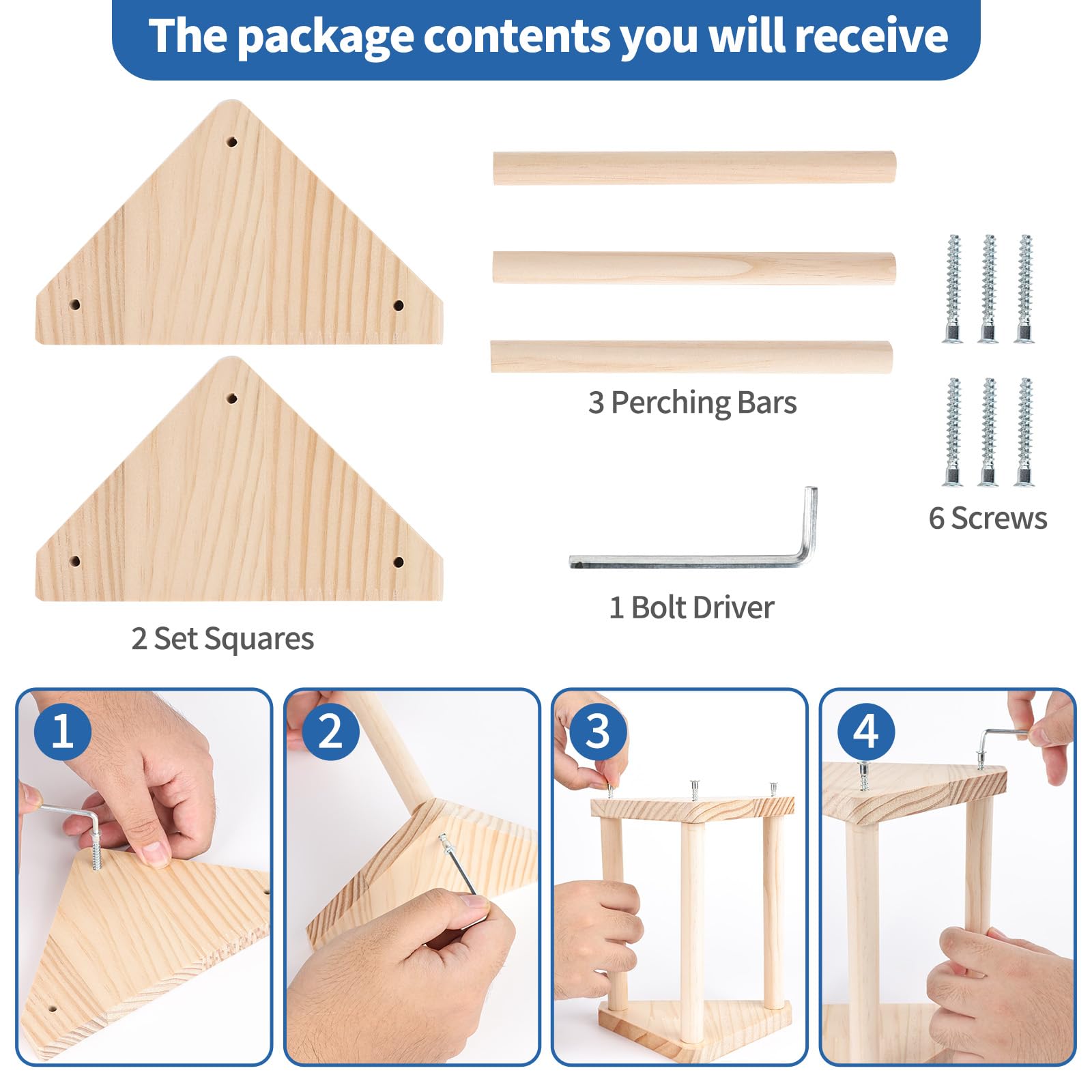 Conjunto de accesorios Bneykrir, instalación rápida y estable en cualquier gallinero.