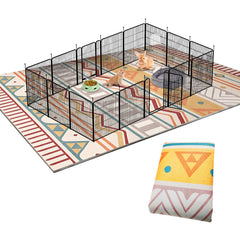 BNOSDM cubre-jaula conejos 79x55 cama suave y limpia para mascotas.