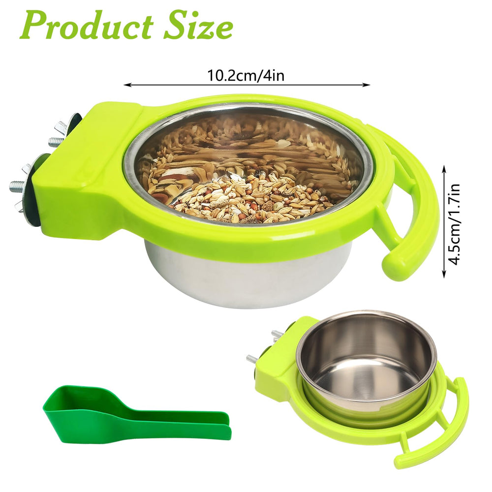 BNOSDM cuchara de alimentación para aves para porciones controladas.