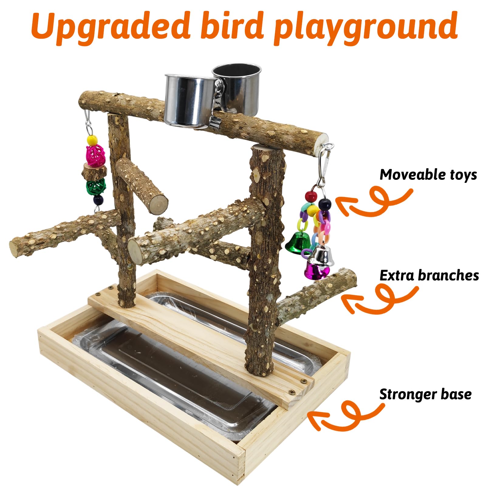 BNOSDM juego para aves, juguetes removibles para variedad de actividades