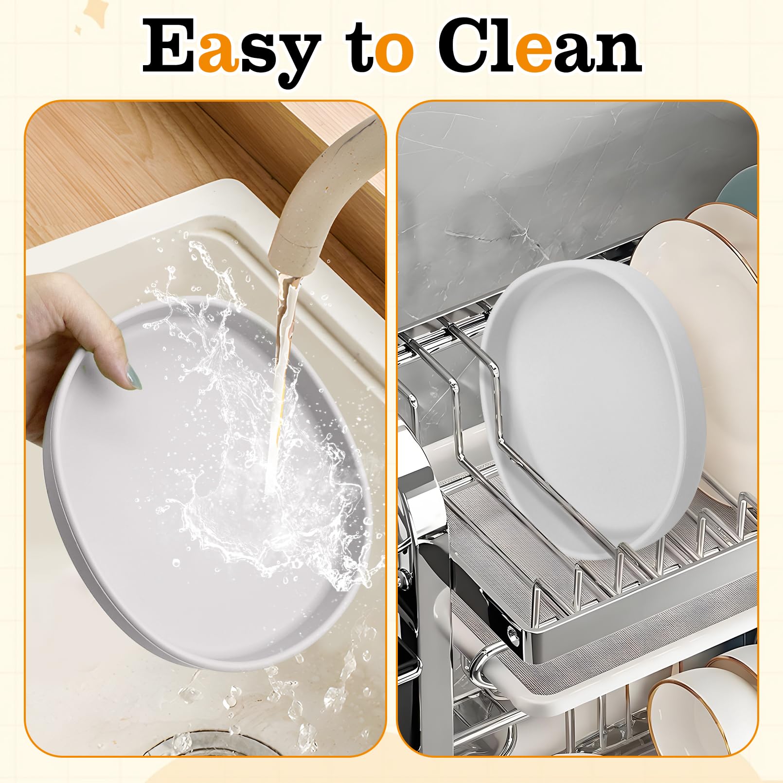 BNOSDM plato de silicona para uso interior y exterior, fácil de transportar.