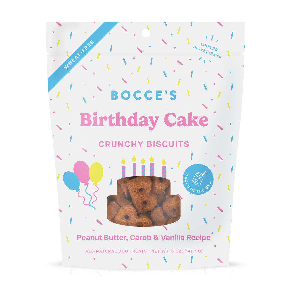 Galleta pastel de cumpleaños de Bocce's Bakery para perros, perfecta para celebrar
