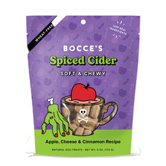 Bocce's Bakery galletas suaves de sidra especiada para perros, ideal premio diario.