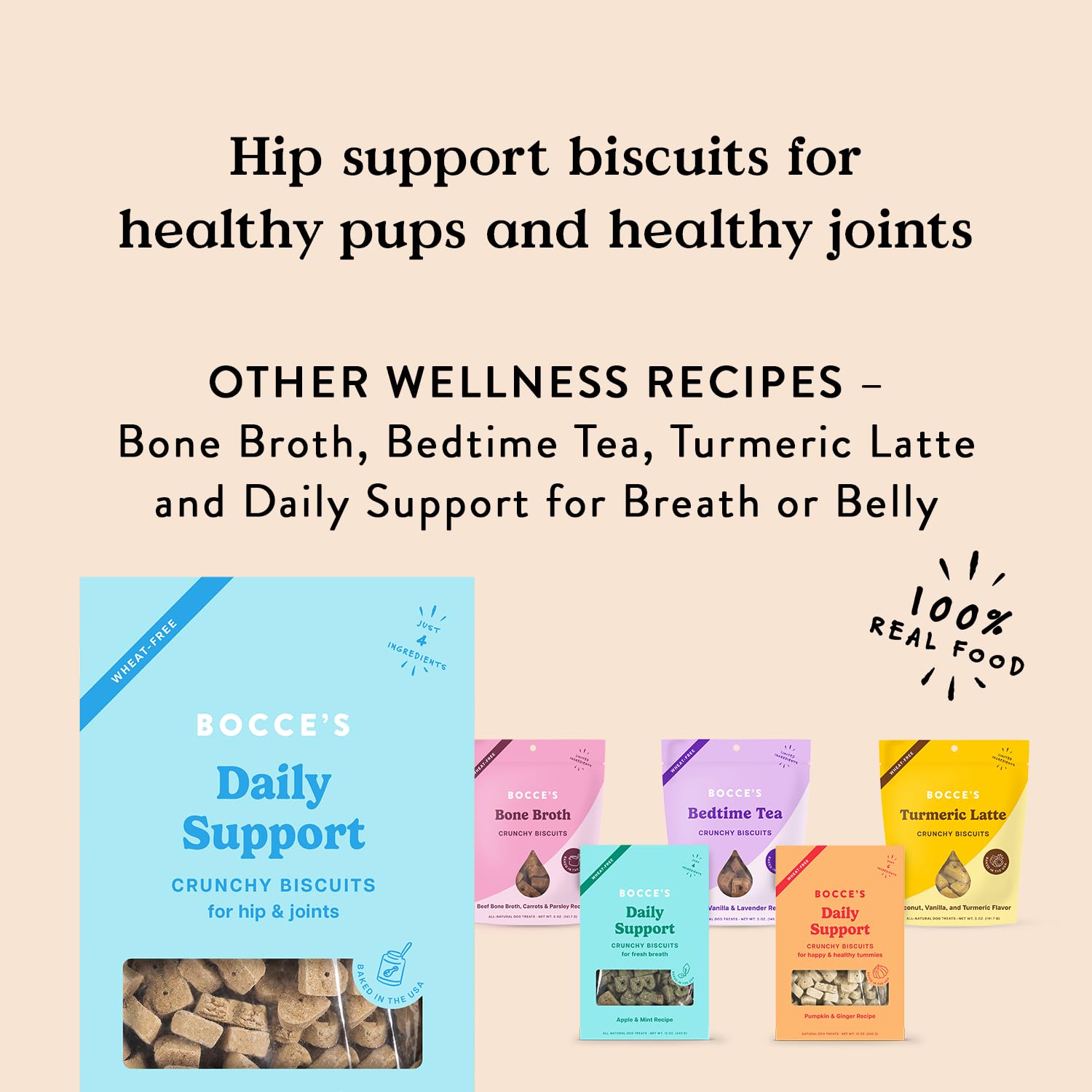 Bocce's Bakery galletas horneadas en EE. UU. con ingredientes simples