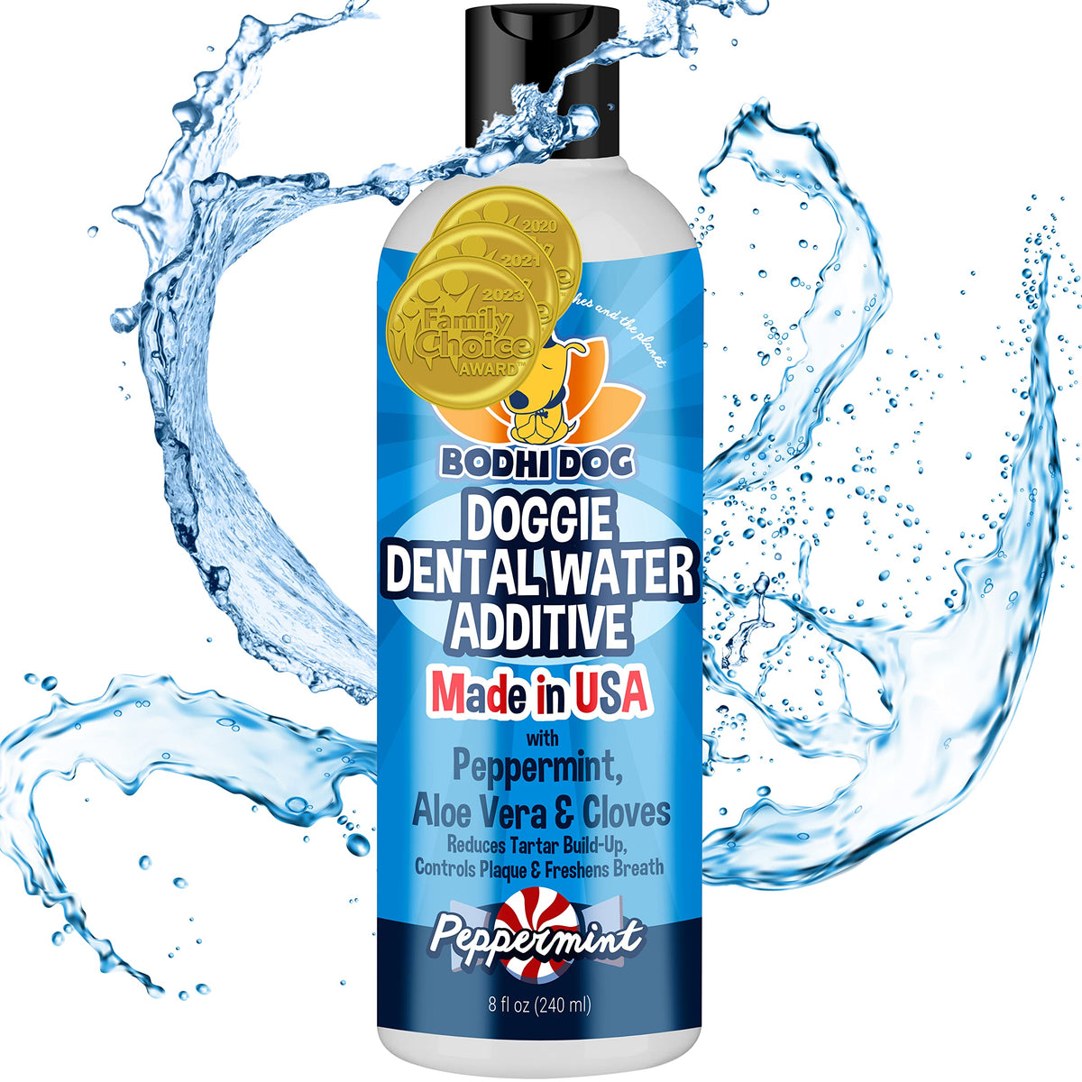 Bodhi Dog aditivo agua dental mentolada para aliento más fresco en perros
