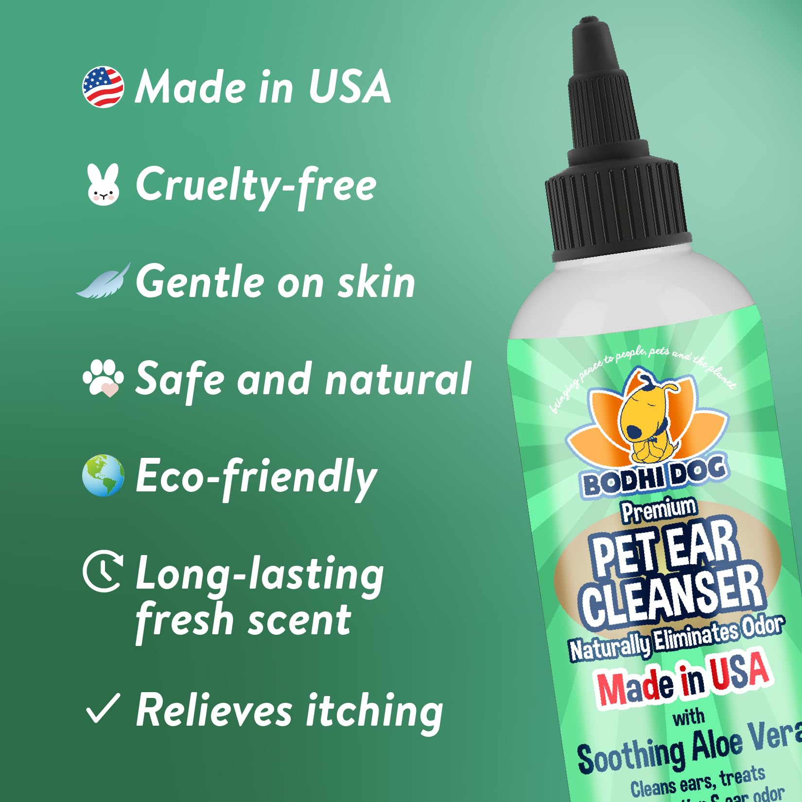 Bodhi Dog aloe vera y eucalipto, aroma natural para limpiar oídos