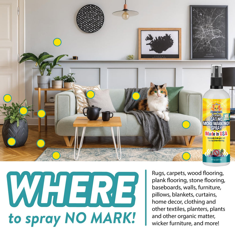 Bodhi Dog Cat No More Marking Spray – neutraliza olores de marcaje de forma suave