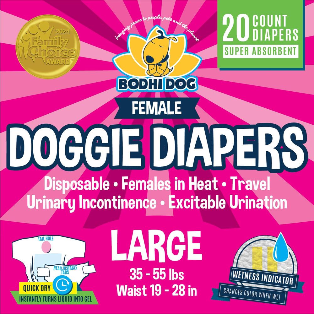Bodhi Dog pañales femeninos desechables con absorción superior para mayor confort