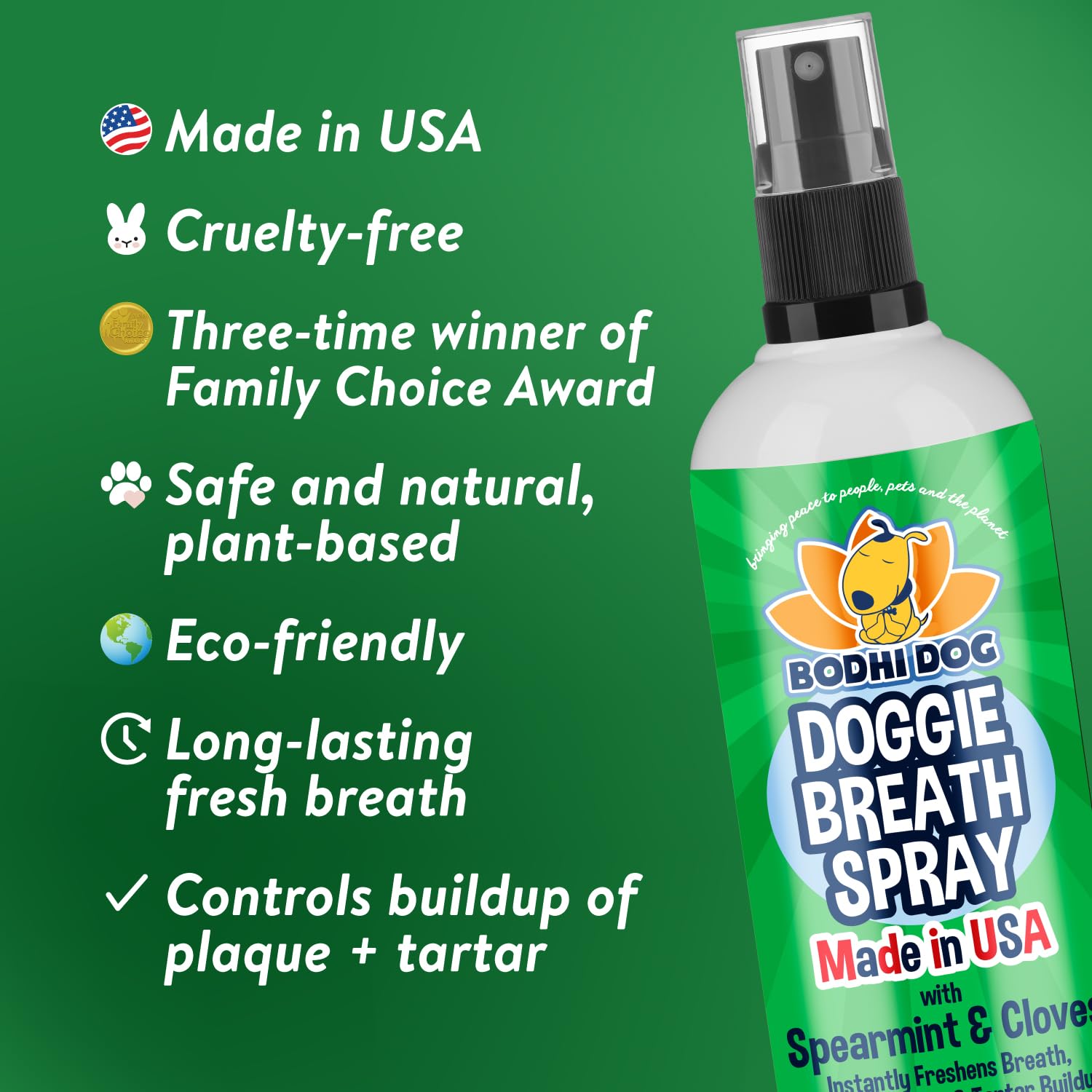 Bodhi Dog uso diario, sabor suave para perros que evitan cepillado.