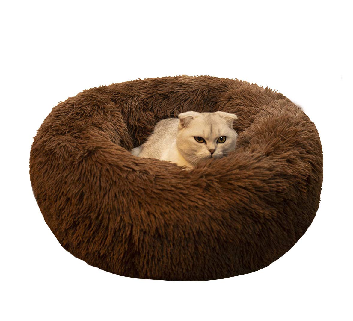 Cama Bodiseint para mascotas, forma redonda suave, ideal para siestas cálidas de 20 pulgadas