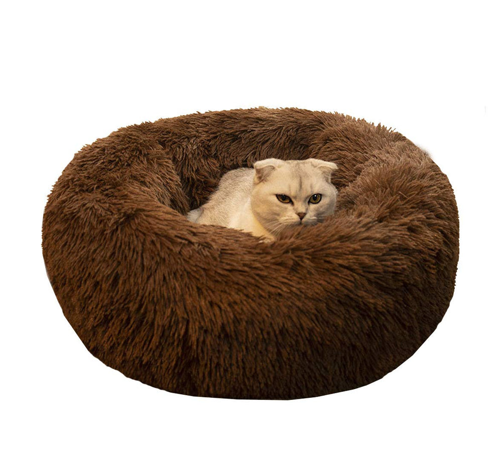 Cama Bodiseint para mascotas, forma redonda suave, ideal para siestas cálidas de 20 pulgadas