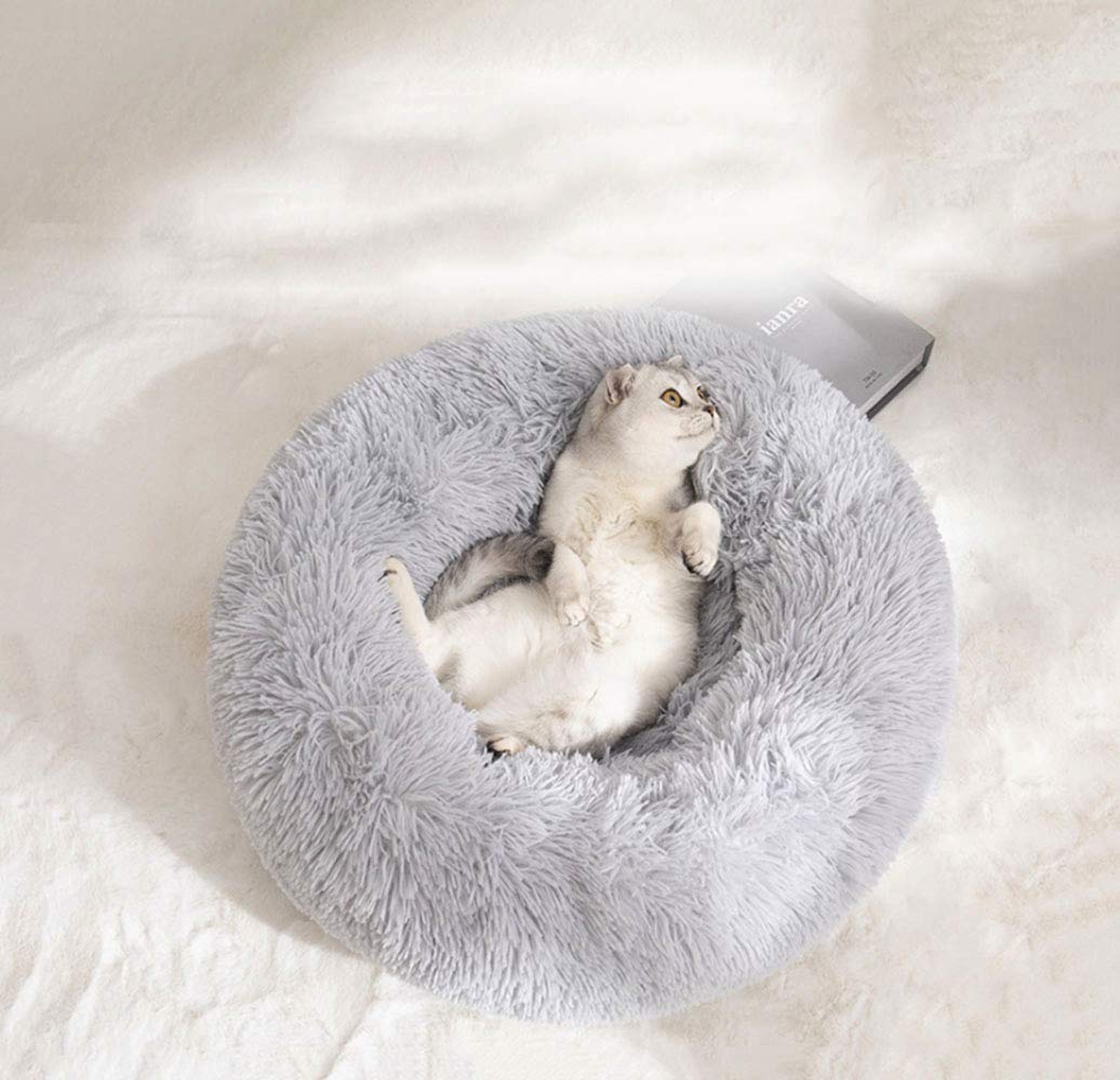 Tacto suave de peluche de la cama BODISEINT para mimar a tu mascota.