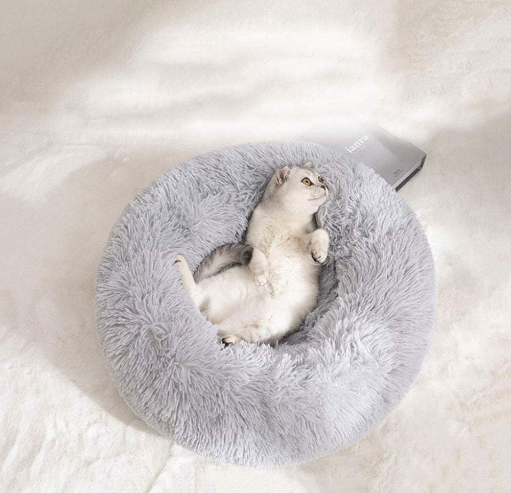 Tacto suave de peluche de la cama BODISEINT para mimar a tu mascota.