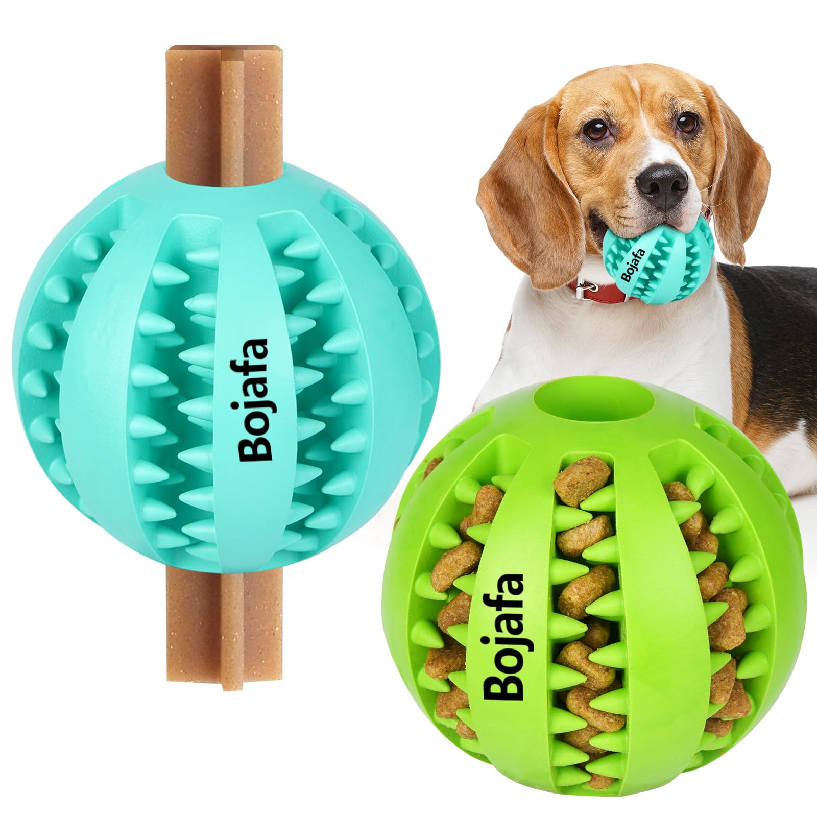 Bojafa pelota dispensadora de premios para cachorro, ideal para interior.