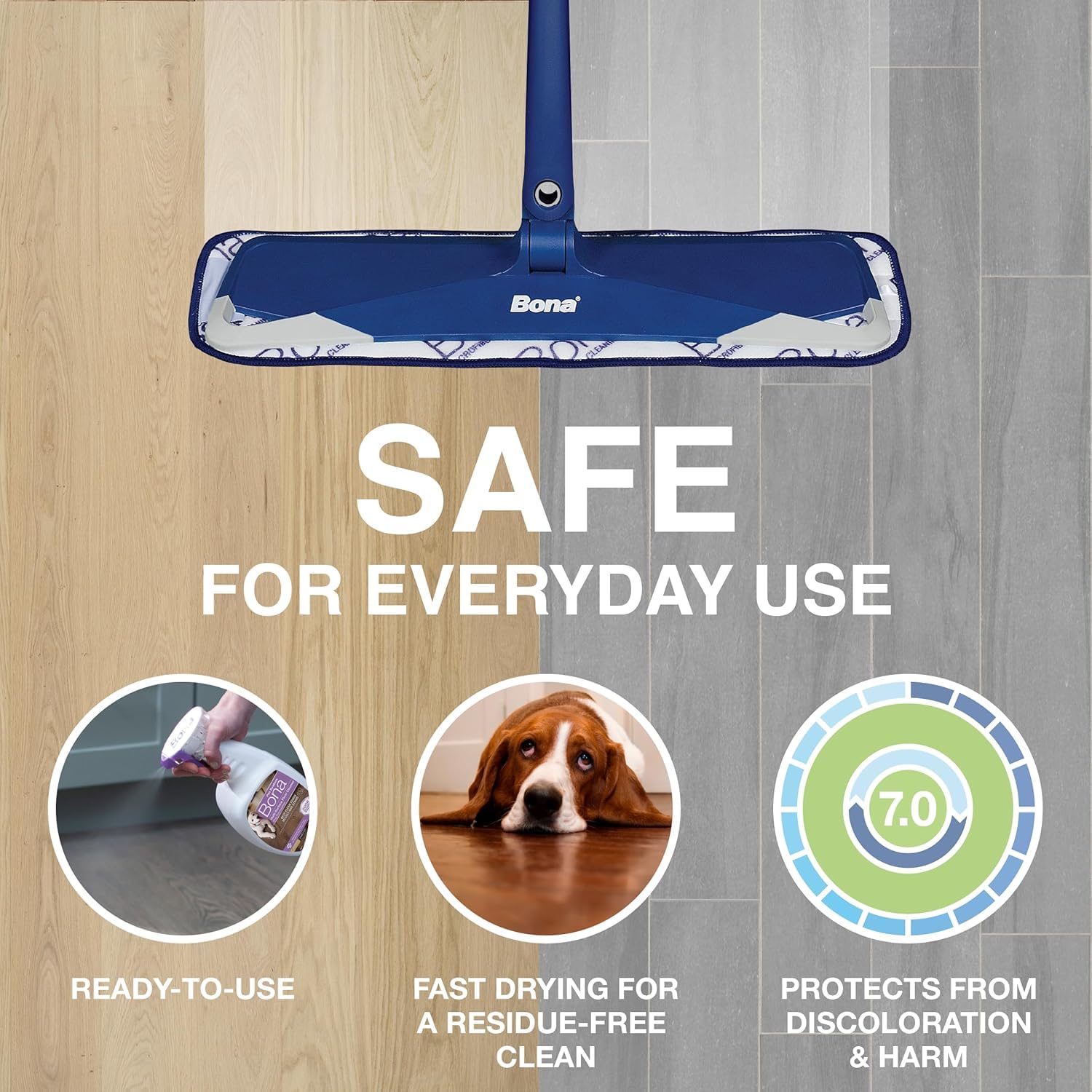 Envase de Bona Pet Spray con 30% reciclado