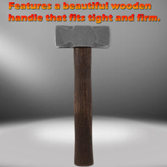 Bonbo mango de madera resistente para sesiones largas de forja
