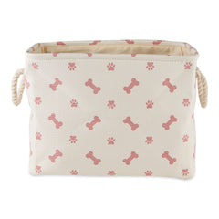 Bone Dry contenedor para mascotas, diseño de hueso en rosa, ideal para accesorios diarios