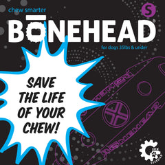 Bonehead: seguridad al morder para cachorros durante la diversión.