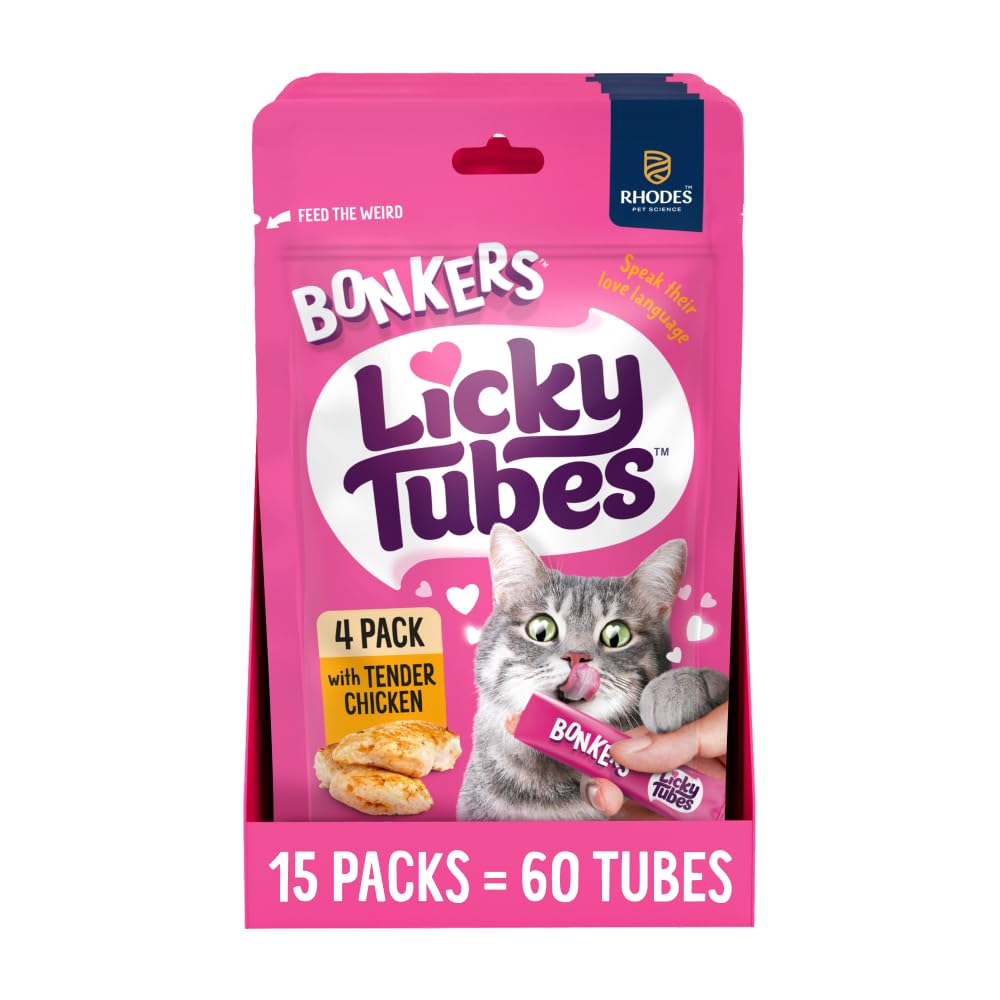 Bonkers Licky Tubes muestran textura cremosa para un tratamiento sin desorden.