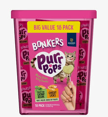 BONKERS Purrpops Catnip seco para despertar curiosidad y juego.