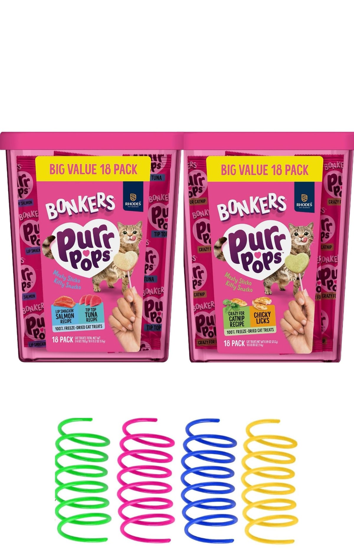 Bonkers Purrpops: bocados de salmón y atún en forma de corazón para premiar