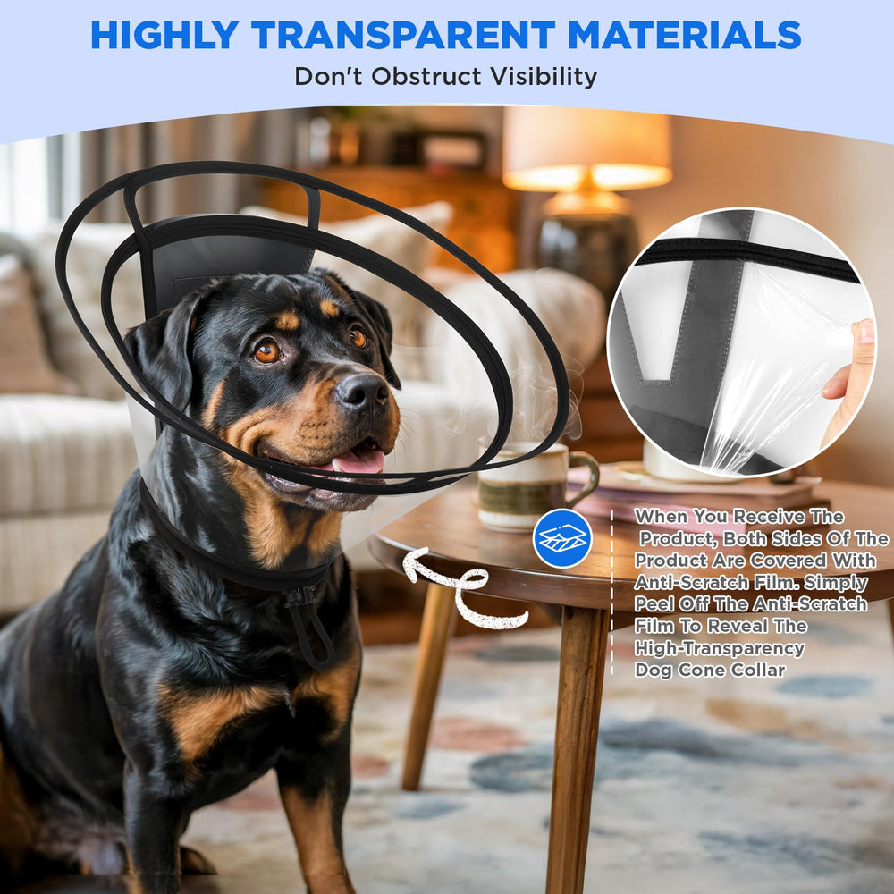 BONTHEE cono para perro con cierre velcro dual y seguridad