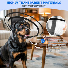 BONTHEE cono para perro con cierre velcro dual y seguridad