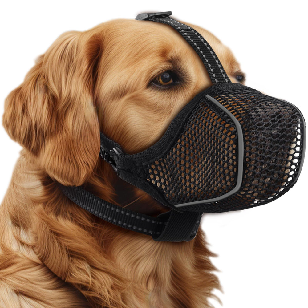 Mordaza de malla suave Bonthee para perros cómodo durante paseos