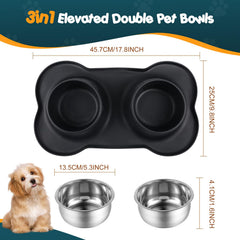 Bonve Pet: tazones de 14 oz con alta capacidad para mascotas.