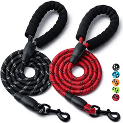 BOOMIBOO correas perro paquete doble nylon 1-2 pulgadas, resistente para paseos diarios.
