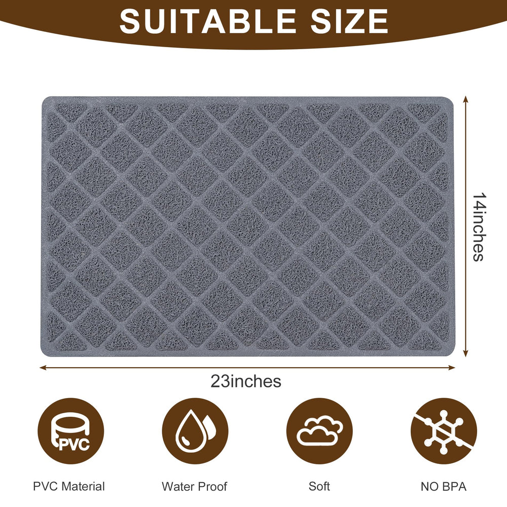 BOOMIBOO mat arenero gato, superficie PVC resistente y fácil de limpiar