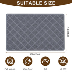 BOOMIBOO mat arenero gato, superficie PVC resistente y fácil de limpiar