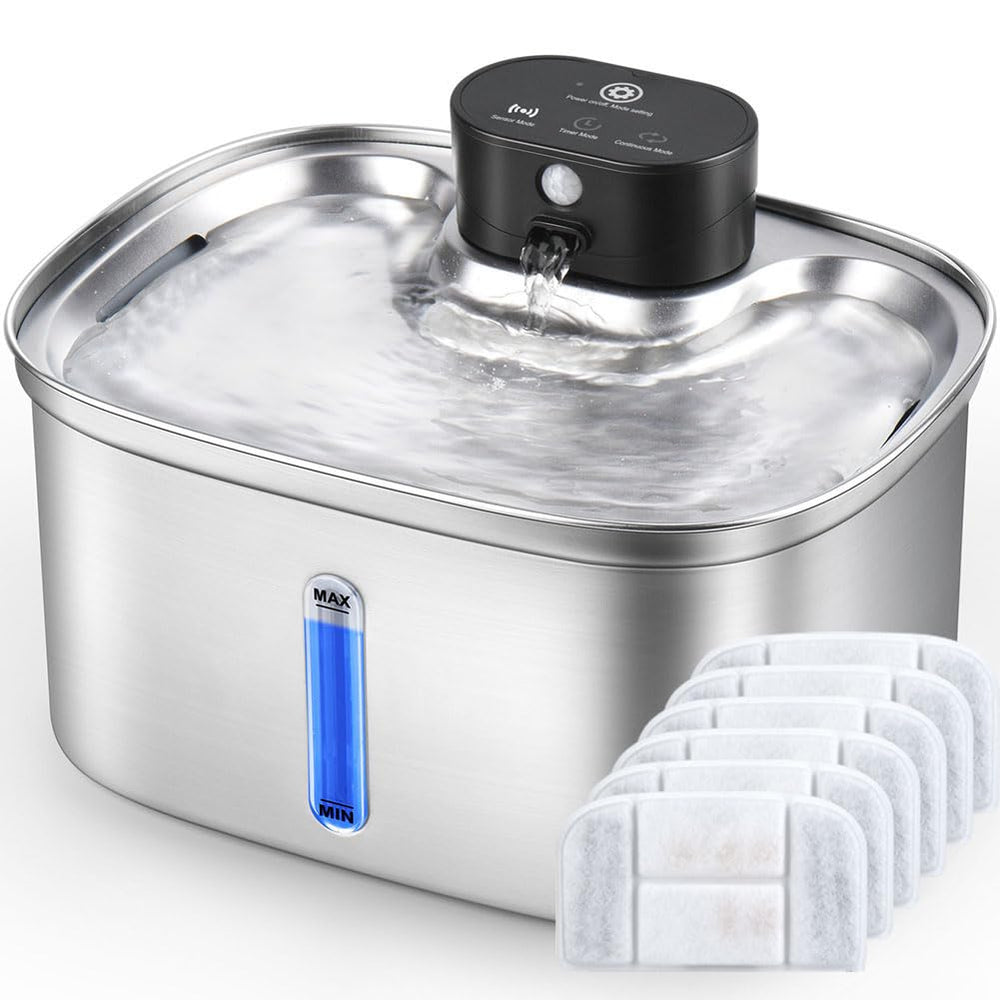 Fuente BOORCA 5L-capacidad para varias mascotas, agua fresca siempre disponible.